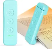Glocusent USB Rechargeable Book Light for Reading in Bed, Portable Blue