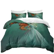 Butterfly Elf Woman Cool Fantasy Monarch Quilt Cover