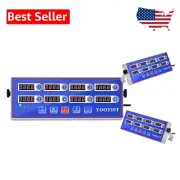 8 Channel Commercial Kitchen Timer - Ultra-Loud LED Alarm for Chefs