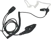 Ptt Mic Earpiece Two Way Radio Headset K2 Ear Piece for Kenwood Nexedge Viking Walkie Talkie NX200 NX300 nx5200 nx5300 nx 3220 5300 tk2180 vp600(Black,Wired)