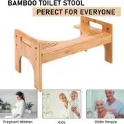 Bamboo Squatting Toilet Stool Toilet Stool Squat Adult Poop Stool 2 Height