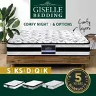 Giselle Mattress Queen Double King Single Pocket Spring Euro Tight Pillow Top