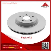 2X TNF Disc Brake Rotor - Front For Honda Integra DC With 14" Wheels - DR0508