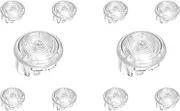 （10PCS CLEAR) 24MM clear Mechanical arcade punk buttons with cherry MX speed silver switches replacement for different arcade fighting stick controller box