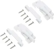 Outanaya 2 Sets Window Sash Locks Sturdy Theft Locks for Sliding Windows Smooth Zinc Alloy Security Latches to Prevent Accidental Openings for Home Safety Finish