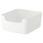 PLUGGIS waste sorting bin, white, 8 l