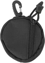 [Denominate] Pouch & Keychain Multifunctional Holder Men Sports Wallet Change Purse Portable Mini Card Pocket Small Zip Pouch (Black)