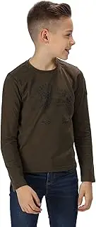 [REGATTA] Kid's 'Wendell' Cotton Graphic Print Long Sleeve T-Shirt Polos/Vests