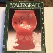 Pfaltzgraff Winterberry Red Frosted Silhouette Floating Candle