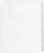 Avery Legal Dividers, Allstate Collated Sets, Letter Size, Side Tab and 51-75 Tab Set (01703)