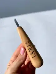 Short skewed knife for detailing STRYI, scalpel for carving, carving knife