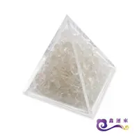 在飛比找momo購物網優惠-【鑫運來】白水晶金字塔擺件(4cm)