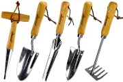Garden Tool Set, 5 Pcs Gardening Tool Set with Weeder Puller, Dibber, Transpl...