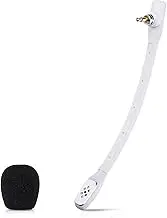 Microphone Replacement for Astro A40 TR A40 Gaming Headset, Detachable Noise Cancellation White Mic with Foam Cover, Works on PS5 PS4 Xbox Series X/S