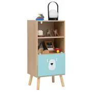 Giantex 3-Tier Kids Wood Bookshelf Toddler Bookcase w/Drawer Toy Storage Display Shelf Toy Organizer