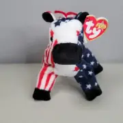 TY Beanie Baby 2000 LEFTY Donkey 6 Inch Plush Stuffed Animal Soft Toy