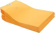 NAMOARLY 100pcs Kraft Paper Buckle Envelopes Legal Size Mailers for Cash Bank Envelopes Mailing Clasp Catalog Storage