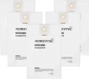 POWERTEC 75037 Filter Bags for Festool 496187 Fits CT 26, 5PK