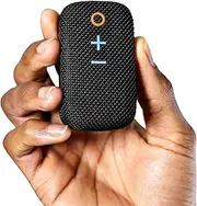 MEE audio goSPKR Small Wearable Clip-on Bluetooth Speaker with IPX5 Water Resistance, Built-in Speakerphone with Microphone for Hands-Free Calls, Compact Design, Can Connect Up to 2 in Stereo (Black)
