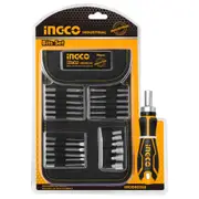 INGCO 26 Pcs Screwdriver Bits Ratcheting Driver
