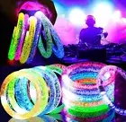 38 Pcs LED Bracelets 6 colors Light Up Glow in Dark Halloween Party Supplies