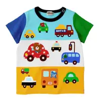 在飛比找ETMall東森購物網優惠-國內現貨 mikihouse拼色汽車T恤兒童短袖爆款HB72