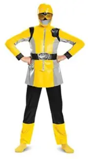 Disguise Yellow Ranger Beast Morpher Deluxe Girls' Costume - Size 4-6