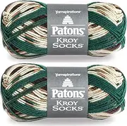 Patons Kroy Socks Yarn, 2-Pack, Woodsie