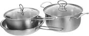 MOKKHNB 1 Set Milk Pot Soup Pot Frying Pan Comfortable Cleaning for Stir Frying Stewing
