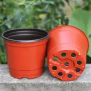 Mini Two-Tone Terracotta Nursery Pots Flower Vases Round Planter Plant Trays