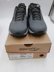 SIZE 8.5 MEDIUM SAUCONY MENS PEREGRINE 12 GTX SHADOW VIZI GREY YELLOW S20740-16