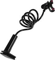 PartyKindom Overhead Bed Phone Stand: 138cm Arm Clamp with Flexible Neck for Tablets & Smartphones in Bed - Bracket for Meditative Yoga & Relaxation Sessions