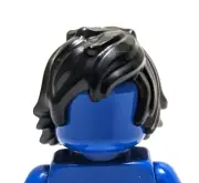 Lego - Minifigure Hair - Black, Tousled Messy Wavy