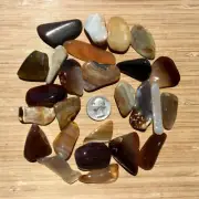 10oz Lot of Polished Stones Crystals Minerals Tumbled Rock Mix Natural Colors