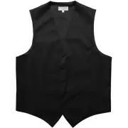 New Men's Formal Tuxedo Vest Waistcoat only vertical stripes Black wedding prom