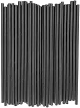 100Pcs Black Disposable Straws,Best for Water, Juice, Milk, soda, Cocktail, Tea, Coffee and Most Thin Drinks.
