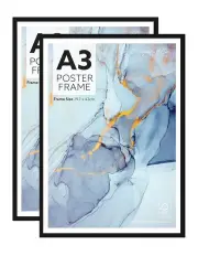 [Cooper & Co] A3 Poster Photo Frames Set of 2 in Black