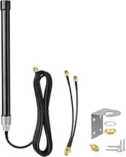 Bingfu Outdoor 4G LTE Antenna 5 dB Fibre Optic Antenna with SMA Female to Dual SMA Male Splitter Cable Compatible with 4G LTE Router Gateway Modem Hotspot Wireless Mobile Router Hub
