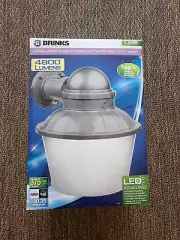 Brinks Large Area Dusk To Dawn Activated Security Flood Light LED 4800lm #7257