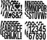 Gadpiparty Letter Number Stickers 12 Sheets of Black Mailbox Decals Multipurpose Window Stickers for