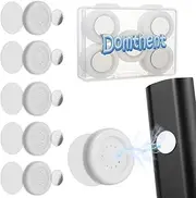 Domthent Magnetic Remote Control Holder Wall Mount,9PCS White Remote Holder Wall Mount Set,Self Adhesive Magnetic Wall Remote Holder for TV,Air Conditioning,Fan Remote Control (9)