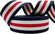 Polyester Webbing Strap 1.5 inch Wide 12 Yard Striped Nylon Webbing for Bag Straps Replacement Crossbody,Shoulder Straps for Bags,Camera Purse Strap,Tote Bag Webbing