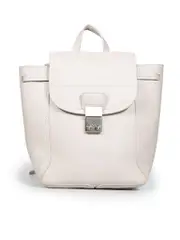 Beige Leather Backpack