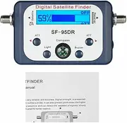 LCD Digital Satellite Signal Meter Finder Meter for Dish Network Directv, Mini Finder Digital TV Antenna Signal Strength Meter Detector