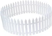 GLSTOY White Picket Fence Indoor Christmas Tree Fence Christmas Tree Pet Fence Miniature House Fence White Fence Christmas Tree Fences Miniature Garden Fence Christmas Fence Xmas Basket