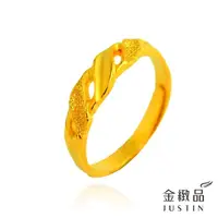 在飛比找momo購物網優惠-【金緻品】黃金戒指 文藝復興0.97錢(純金女戒子 鑽砂 曲