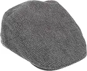 [Holibanna] Men's Bucket Hat Casual Baseball Cap Black Flat Cap 25.5x18.5x8cm 56-59cm Circumference