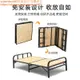 【勁爆價L】折疊床家用簡易多功能單人小床出租房經濟型雙人實木加固硬鐵架床