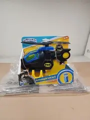 New Fisher-Price Imaginext DC Super Friends Batcopter Batman Spinning Proppelers