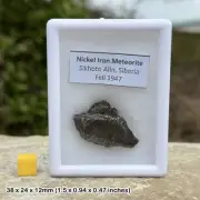 Certified sikhote-alin meteorite - genuine space rock - found in ne of